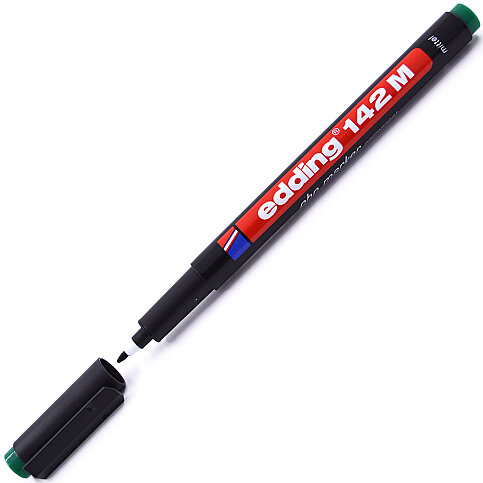 EDDİNG 142M ASETAT-CD KALEMİ 1mm YEŞİL - 1