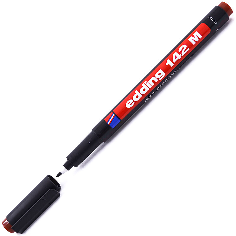 EDDİNG 142M ASETAT-CD KALEMİ 1mm KAHVE