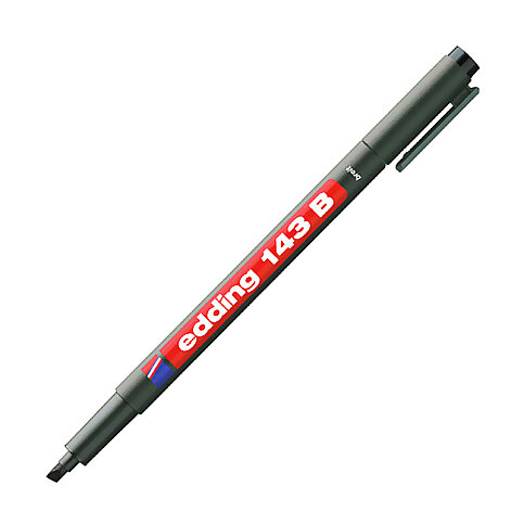 Edding 143B Asetat-Cd Kalemi 3mm Siyah - 3