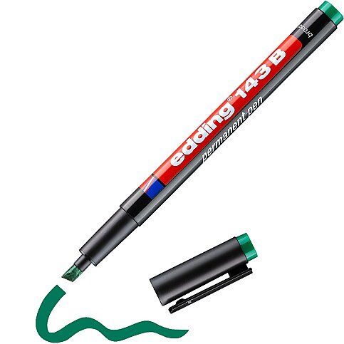 EDDİNG 143B ASETAT-CD KALEMİ 1.3mm YEŞİL - 1