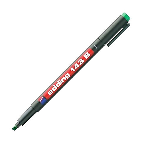 Edding 143B Asetat-Cd Kalemi 1.3mm Yeşil - 2