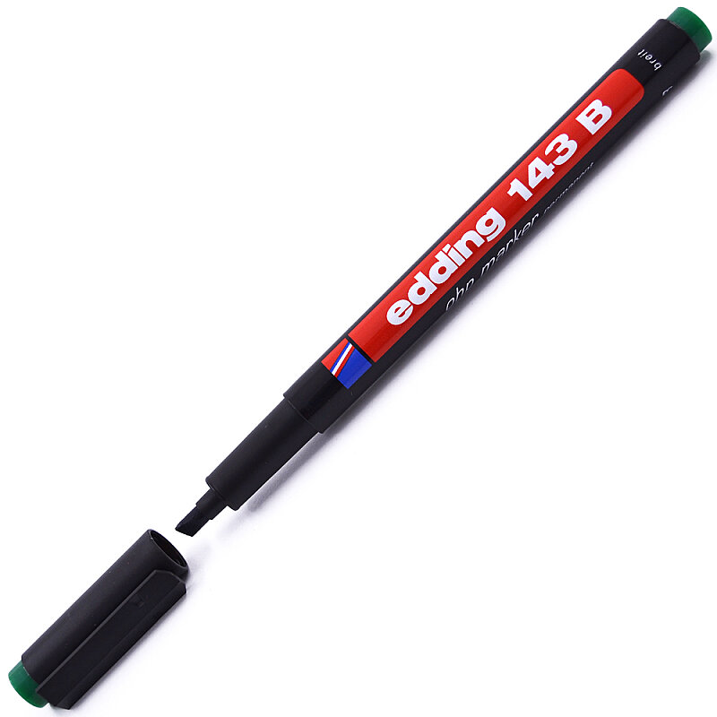 EDDİNG 143B ASETAT-CD KALEMİ 1.3mm YEŞİL