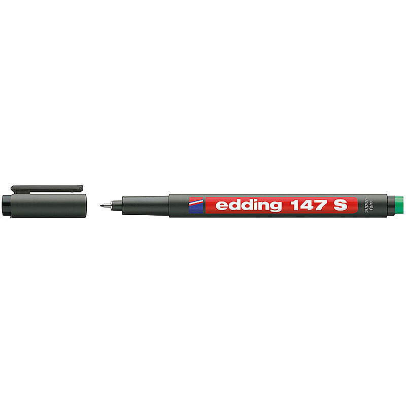 EDDİNG 147S ASETAT-CD KALEMİ 0.3mm SİLGİLİ YEŞİL