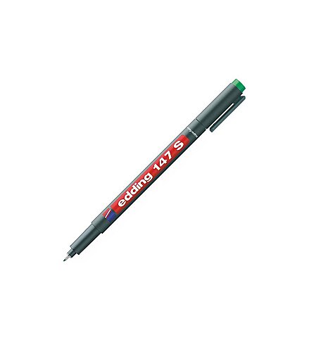Edding 147S Asetat-Cd Kalemi 0.3mm Silgili Yeşil - 3