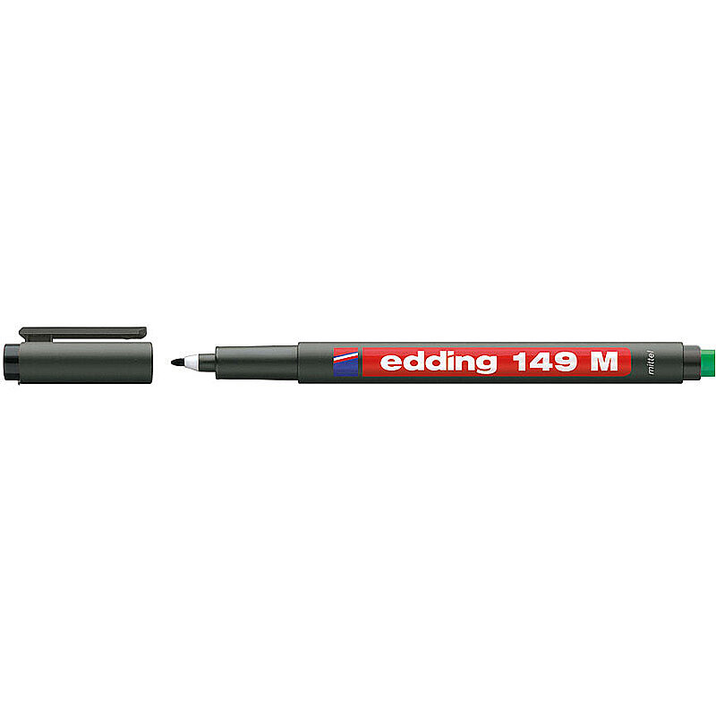 EDDİNG 149M ASETAT-CD KALEMİ 1mm SİLGİLİ YEŞİL