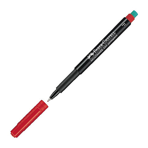 FABER-CASTELL ASETAT-CD KALEMİ F KIRMIZI (5010151321) - 4