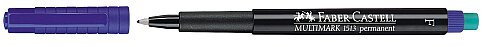 FABER-CASTELL ASETAT-CD KALEMİ F MAVİ (5010151351) - 1
