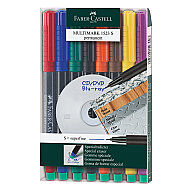 FABER-CASTELL ASETAT-CD KALEMİ S 8 RENK (5017152309) - FABER-CASTELL