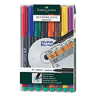 FABER-CASTELL ASETAT-CD KALEMİ M 8 RENK (5010152509) - FABER-CASTELL