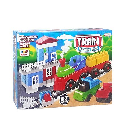ASYA ANT008 TREN GARI BLOCKS 100 PARÇA - 1