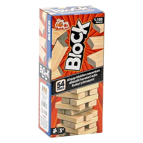 ASYA ANT710 AHŞAP JENGA BLOCKS 54 PARÇA - 1