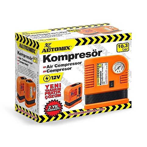 AUTOMİX 36092 TURUNCU KOMPRESÖR 300 PSİ 10.3 BAR - 1