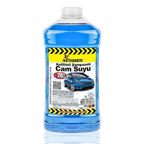 AUTOMİX 37483 ANTİFRİZLİ ŞAMPUANLI OTO CAM SUYU 2.5lt - 1