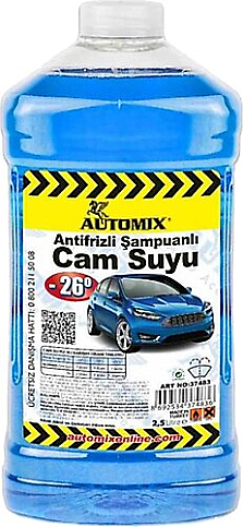 AUTOMİX 37483 ANTİFRİZLİ ŞAMPUANLI OTO CAM SUYU 2.5lt - 1
