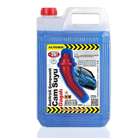 AUTOMİX 37485 ANTİFRİZLİ ŞAMPUANLI GAGALI OTO CAM SUYU 5lt - 1