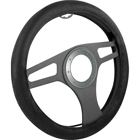 AUTOMİX 44296 SÜET DİREKSİYON KILIFI SİYAH - 1