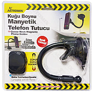 AUTOMİX 44542 KUĞU BOYNU MIKNATISLI TELEFON TUTUCU - AUTOMİX
