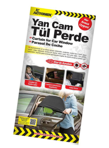 Automix 44817 Yan Cam Tül Perde - 1