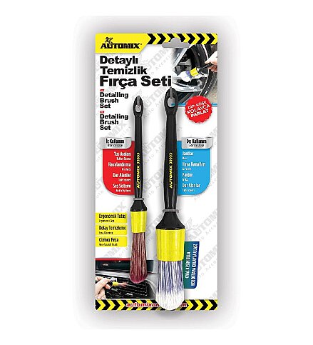 AUTOMİX 44918 DETAY TEMİZLİK FIRÇA SETİ - 1