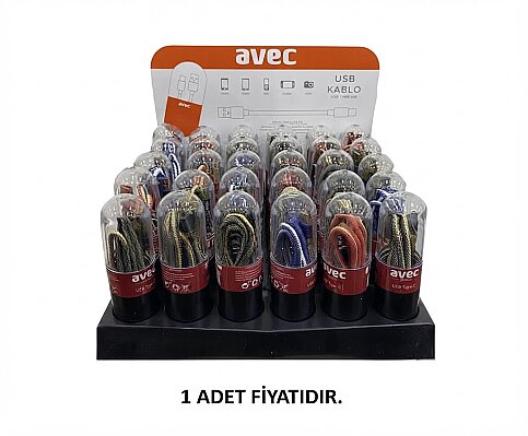 AVEC AC-188 LİGHTNİNG USB KABLO 1m - 2