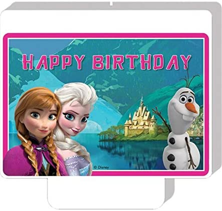 BALONEVİ FROZEN HAPPY BİRTHDAY HAREKETLİ MÜZİKLİ MUM (LDF6490)