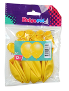 Balonevi Metalik Balon Sarı 12Li (8631) - 1