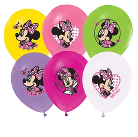 Balonevi Minnie Happy Helpers Baskılı Balon 8Li (7948) - 2