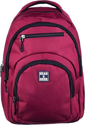 BEAR AND DEER BD-CN0256 FİBRO SIRT ÇANTASI BORDO - 1