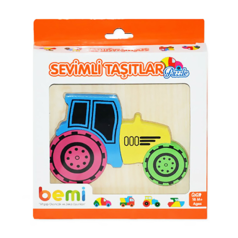 Bemi 1888 Puzzle Sevimli Taşıtlar - 1