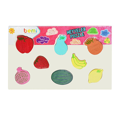 BEMİ 1628 AHŞAP PUZZLE MEYVELER - 1