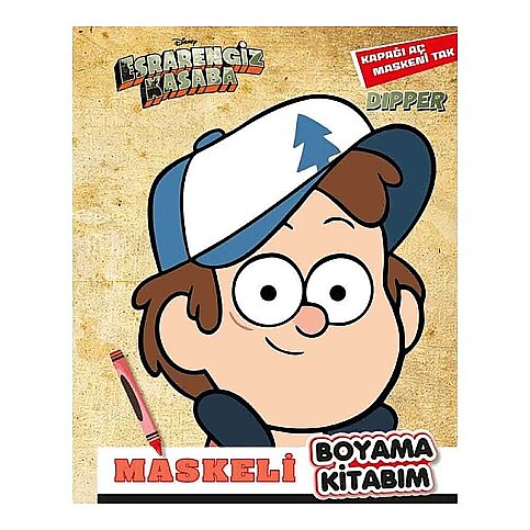 BETA KİDS DİSNEY ESRARENGİZ KASABA-MASKELİ BOYAMA KİTABIM DİPPER - 1
