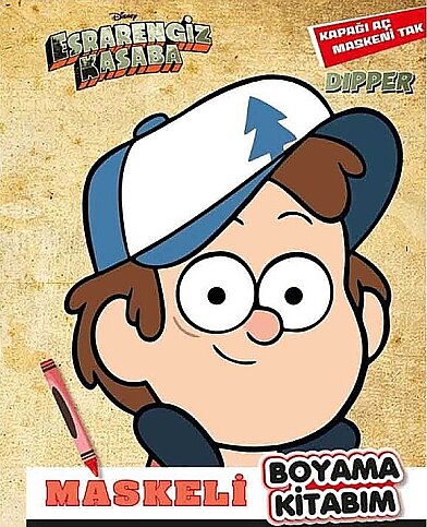 BETA KİDS DİSNEY ESRARENGİZ KASABA-MASKELİ BOYAMA KİTABIM DİPPER - 1