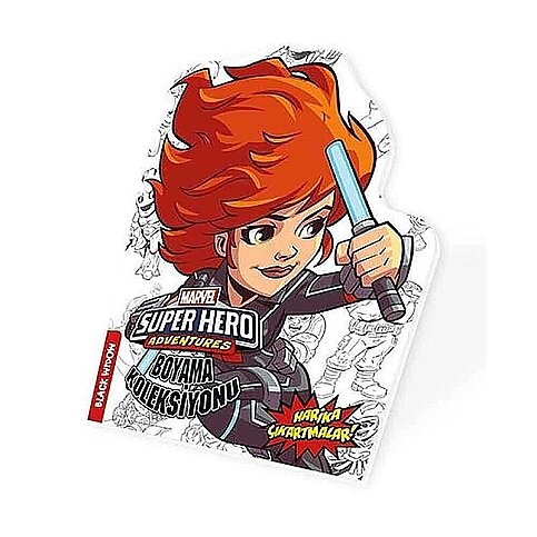 BETA KİDS MARVEL SÜPER HERO BOYAMA KOLEKSİYONU:BLACK WİDOW - 1