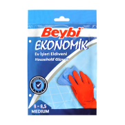 Beybi Ekonomik Bulaşık Eldiveni Small Kırmızı - BEYBİ