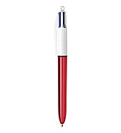 BİC 4 COLORS SHİNE FONKSİYONLU TÜKENMEZ KALEM M KIRMIZI (964773)(982877) - BİC (1)