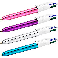 BİC 4 COLORS SHİNE FONKSİYONLU TÜKENMEZ KALEM M MAVİ (902128)(982874) - BİC (1)
