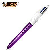 BİC 4 COLORS SHİNE FONKSİYONLU TÜKENMEZ KALEM M MOR (902128)(982876) - BİC