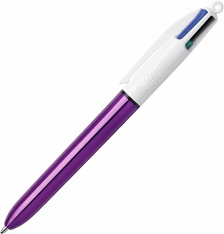 BİC 4 COLORS SHİNE FONKSİYONLU TÜKENMEZ KALEM M MOR (902128)(982876) - 1