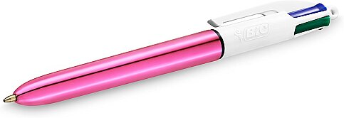 BİC 4 COLORS SHİNE FONKSİYONLU TÜKENMEZ KALEM M PEMBE (902128)(982875) - 1