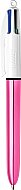 BİC 4 COLORS SHİNE FONKSİYONLU TÜKENMEZ KALEM M PEMBE (902128)(982875) - BİC (1)