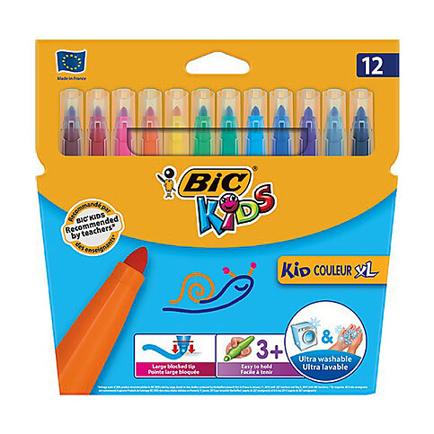 Bic Kids Couleur Yıkanabilir Xl Keçeli Kalem 12 Renk (8289661)(8289663) - 2