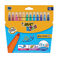 Bic Kids Couleur Yıkanabilir Xl Keçeli Kalem 12 Renk (8289661)(8289663) - 3