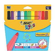 Bic Kids Visa Yıkanabilir Jumbo Keçeli Kalem 12 Renk (829007)(8922233) - BİC (1)
