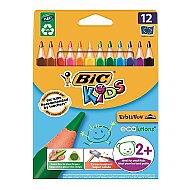 BİC EVOLUTİON JUMBO KURU BOYA 12 RENK (8297356)(82973511) - BİC