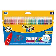 BİC KİDS COULEUR YIKANABİLİR KEÇELİ KALEM 24 RENK (841800)(8418005) - 1