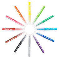 BİC KİDS COULEUR BABY YIKANABİLİR KEÇELİ KALEM 12 RENK (902080)(9020802) - BİC (1)