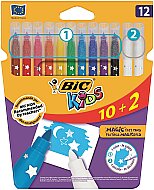 BİC KİDS MAGİC SİLİNEBİLİR KEÇELİ KALEM 12 RENK (9202952)(9202953) - BİC