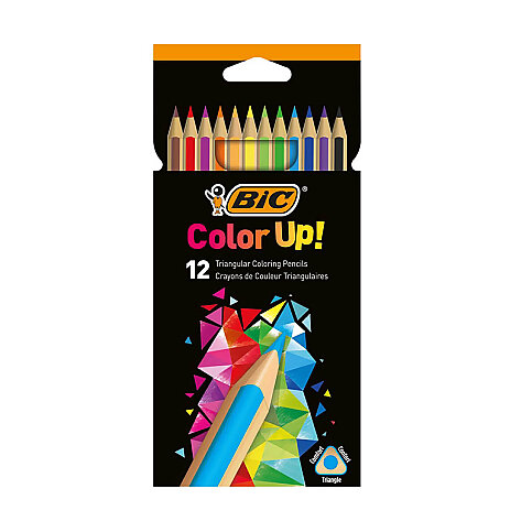 BİC COLOR UP ÜÇGEN KURU BOYA 12 RENK (950527)(9505273) - 2