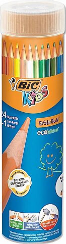 BİC EVOLUTİON KURU BOYA 24 RENK METAL TÜP (958190) - 1