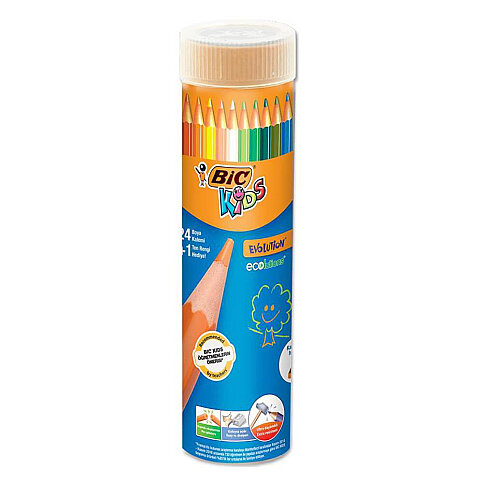 BİC EVOLUTİON KURU BOYA 24 RENK METAL TÜP (958190) - 1